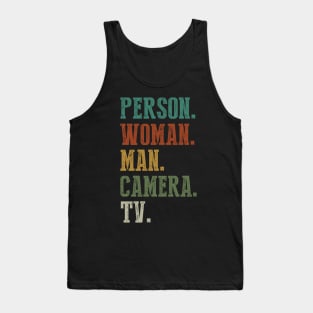 Person Woman Man Camera Tv Tank Top